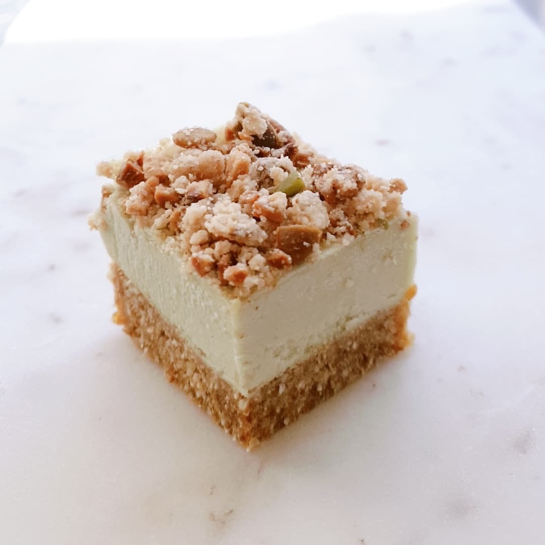Raw Apple Crumble Pie Slice