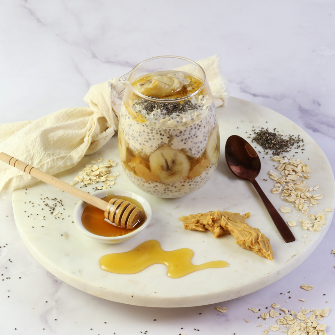 Almond, Honey & Banana Overnight Oats