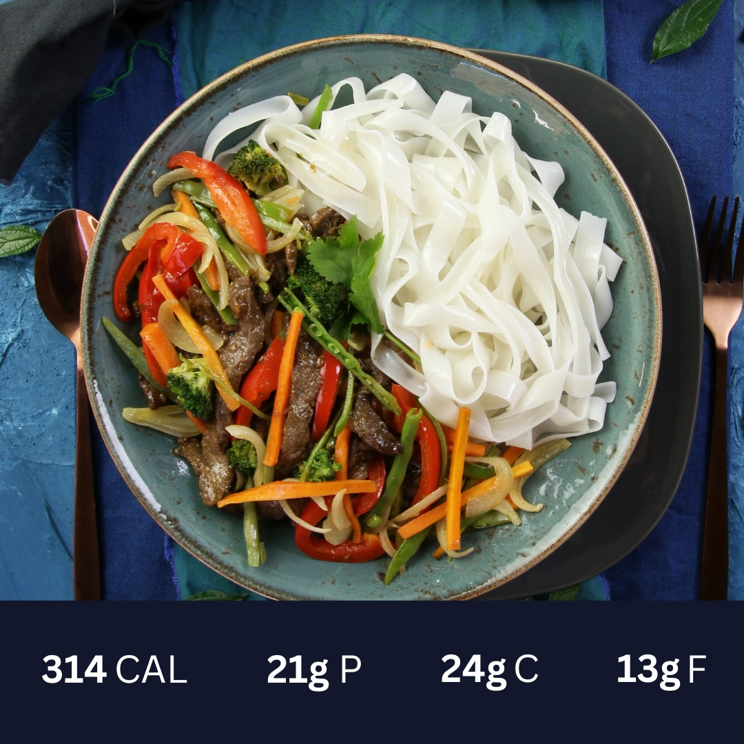 Beef Stir-Fry & Rice Noodles