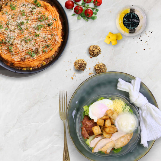 Perfectly portioned meals for 8 Weeks! Choose from 1,200, 1,400, 1,600, 1,800, 2,000, and 2,200 calories per day