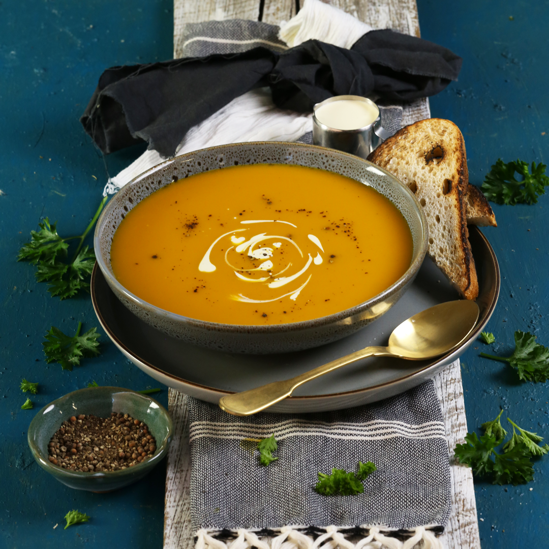 Sweet Potato & Pumpkin Soup