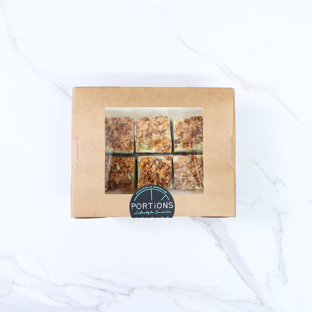 Raw Apple Crumble Pie Slice
