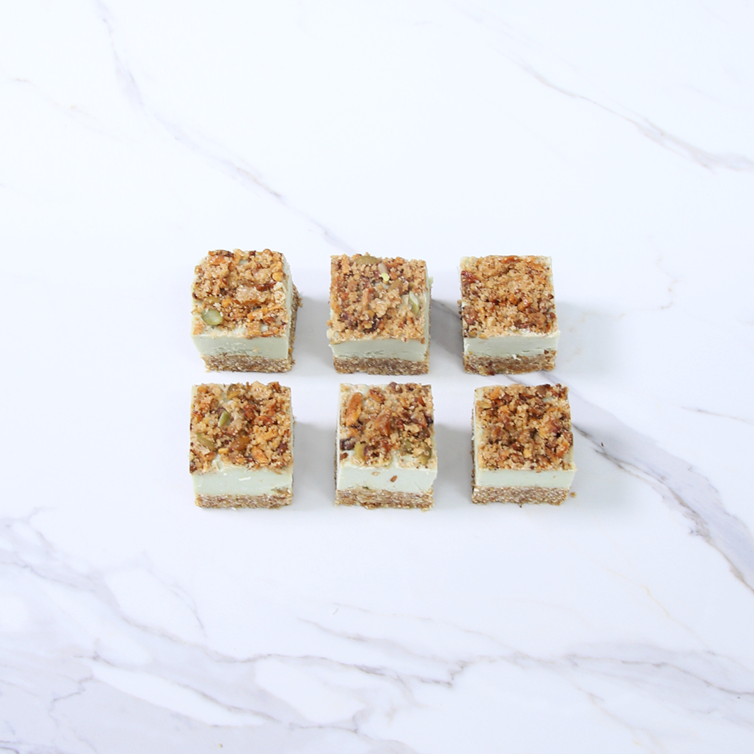 Raw Apple Crumble Pie Slice