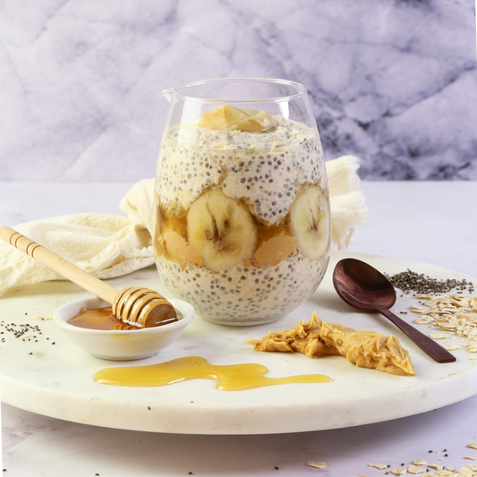 Almond, Honey & Banana Overnight Oats