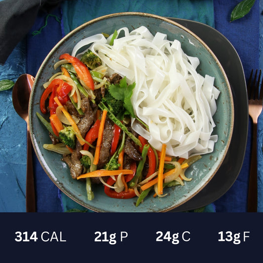 Beef Stir-Fry & Rice Noodles