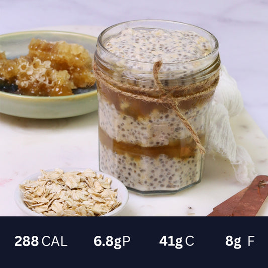 Honey, Banana and Peanut Butter Overnight Oats