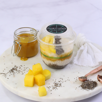Coconut chia and Mango Tapioca