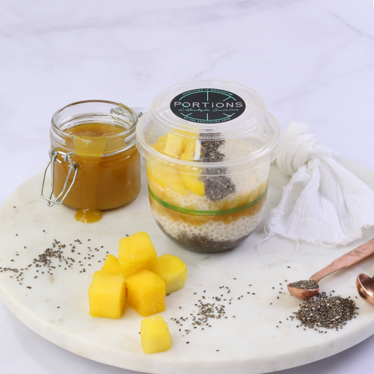 Coconut chia and Mango Tapioca