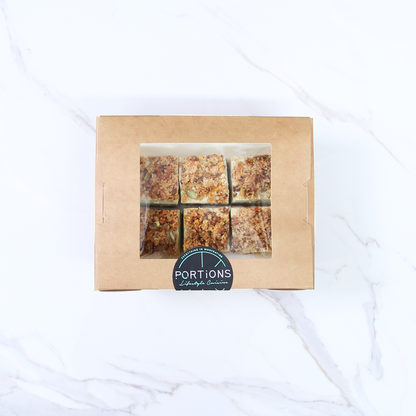 Raw Apple Crumble Pie Slice