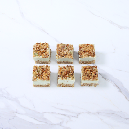 Raw Apple Crumble Pie Slice