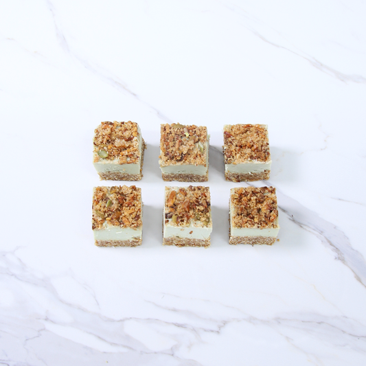 Raw Apple Crumble Pie Slice