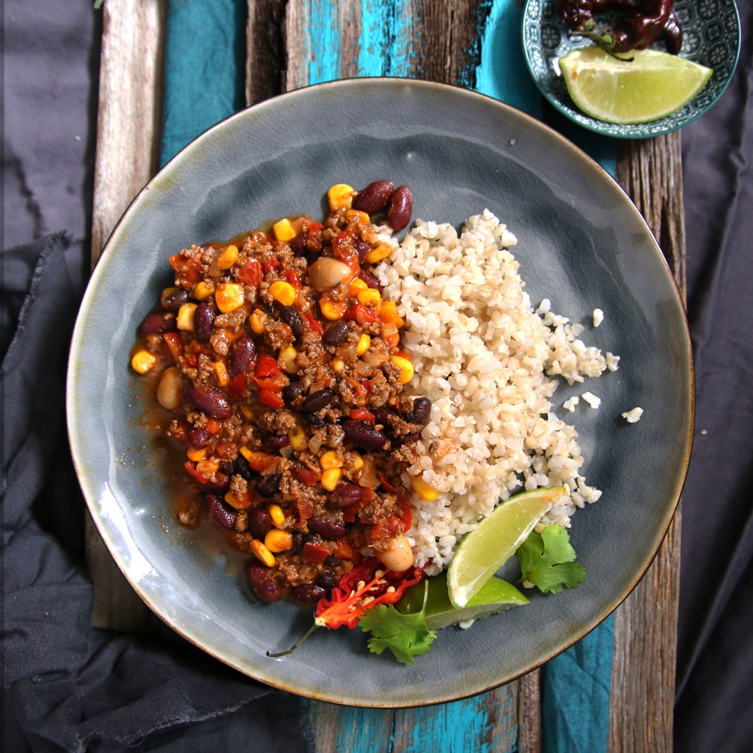 Chilli Con Carne &amp; Rice - Portions Lifestyle Cuisine